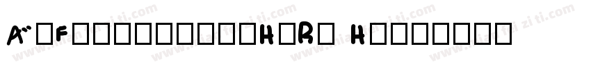 ARFangXinShuH7B5 HV字体转换